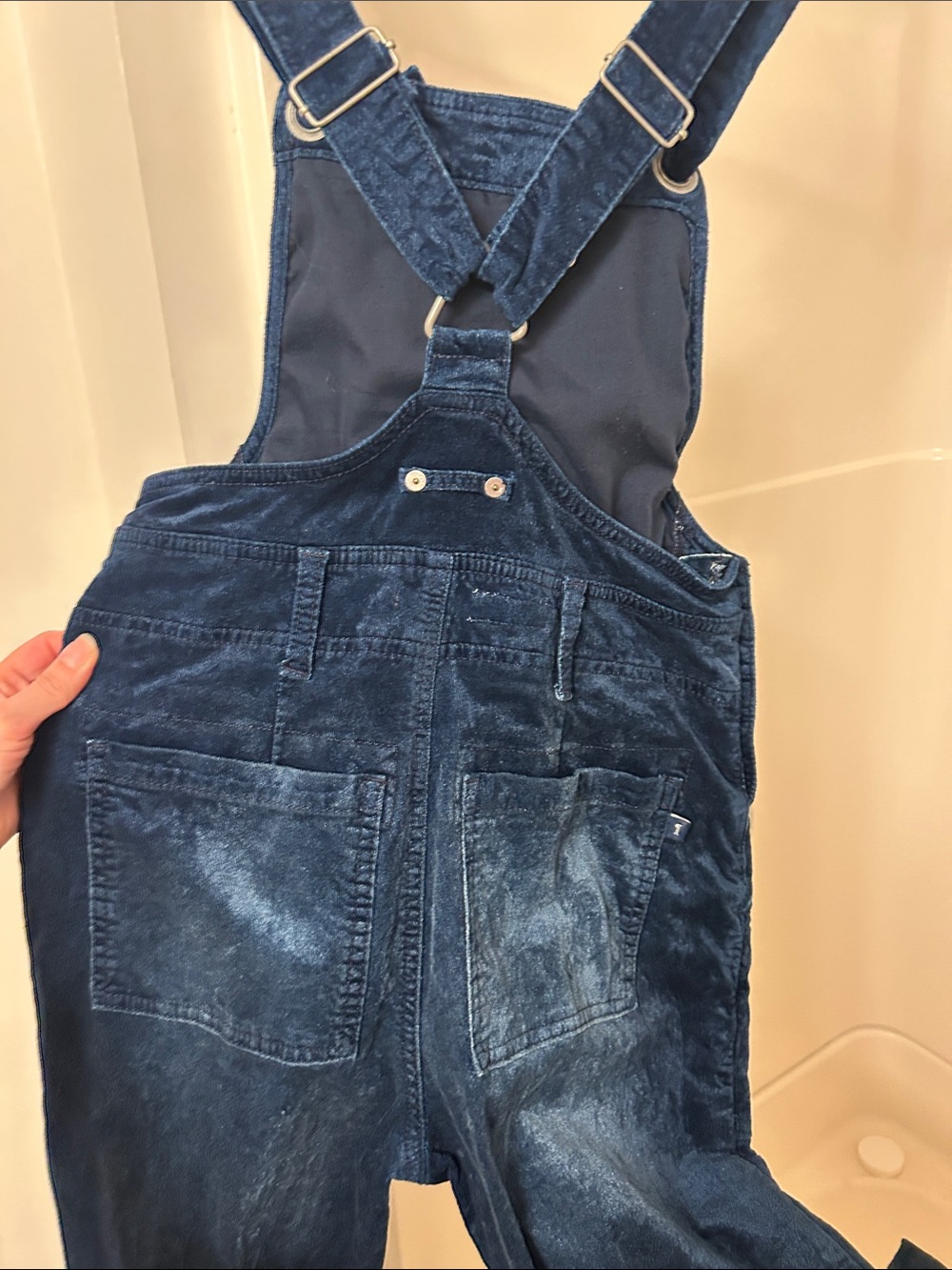 Pilcro size 25 Women's Velvet Denim Overalls